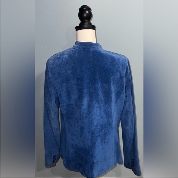 Liz Claiborne- Blue button up coat - Picture 5 of 7
